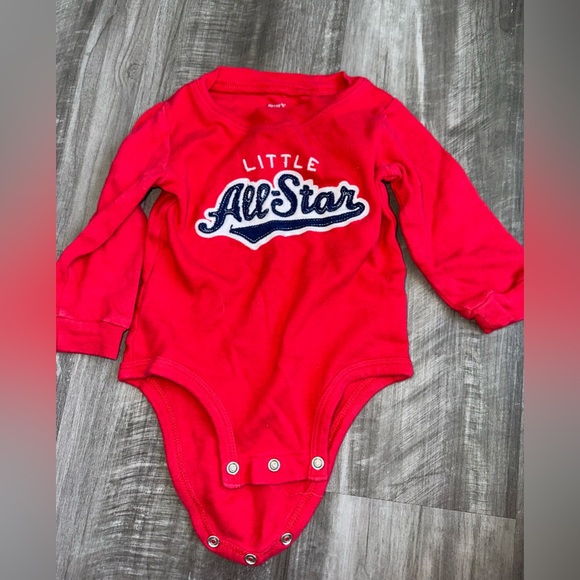 Carter's Red Little All-Star Bodysuit - Picture 1 of 3